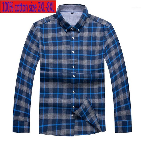 men's casual shirts arrival fashion super large men spring autumn flannel plaid shirt long sleeve 100%cotton plus size 2xl3xl4xl5xl6xl7, White;black
men's casual shirts arrival fashion super large men spring autumn flannel plaid shirt long sleeve 100%cotton plus size 2xl3xl4xl5xl6xl7, White;black
