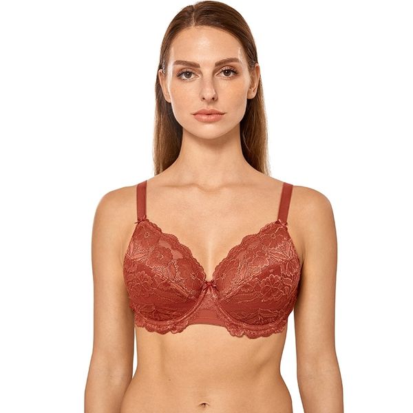 women's full coverage non-foam embroidery floral lace plus size underwired minimizer bra y200415, Red;black
women's full coverage non-foam embroidery floral lace plus size underwired minimizer bra y200415, Red;black