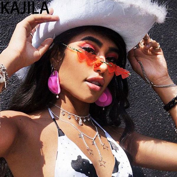 2020 fashion small rimless sunglasses women luxury heart unique eyewear rectangle punk sun glasses for women vintage zonnebril1, White;black
2020 fashion small rimless sunglasses women luxury heart unique eyewear rectangle punk sun glasses for women vintage zonnebril1, White;black