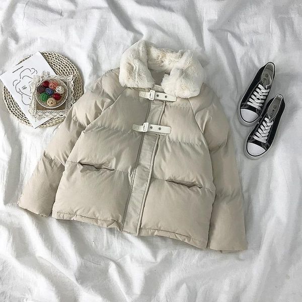 winter warm parkas elegant fur collar long sleeve cotton thicken coat female zipper loose outerwear vintage new fashion 20201, Black
winter warm parkas elegant fur collar long sleeve cotton thicken coat female zipper loose outerwear vintage new fashion 20201, Black