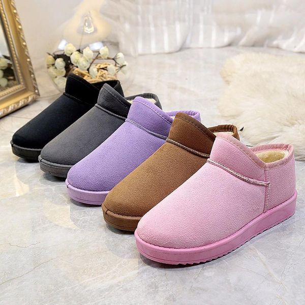 new women snow ankle boots warm winter shoes short plush solid purple black gray pink brown slip on round toe fashion boot
new women snow ankle boots warm winter shoes short plush solid purple black gray pink brown slip on round toe fashion boot