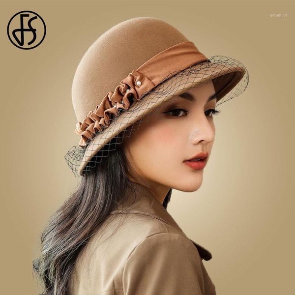 fs winter black wool felt fedora hat with veil flower pearl wide brim bowler hats fedoras cloche vintage ladies chapeau femme1, Blue;gray
fs winter black wool felt fedora hat with veil flower pearl wide brim bowler hats fedoras cloche vintage ladies chapeau femme1, Blue;gray