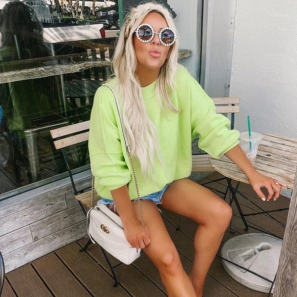 allneon casual o-neck over size solid women's jumper slit hem loose knitting pullovers winter autumn new ladies pink sweaters1, White;black
allneon casual o-neck over size solid women's jumper slit hem loose knitting pullovers winter autumn new ladies pink sweaters1, White;black