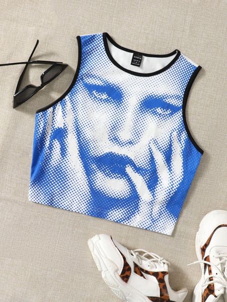 figure graphic ringer tank o1ec#, White
figure graphic ringer tank o1ec#, White