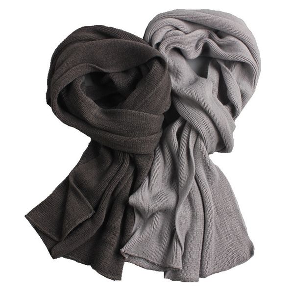 new knitted winter scarf men thick warm cashmere black gray long male neck warmer women scarves red 201023, Blue;gray
new knitted winter scarf men thick warm cashmere black gray long male neck warmer women scarves red 201023, Blue;gray