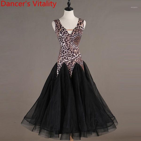professional customized women splicing sleeveless ballroom dress laopard waltz modern dance tango cha-cha dress garments outfits1, Black;red
professional customized women splicing sleeveless ballroom dress laopard waltz modern dance tango cha-cha dress garments outfits1, Black;red
