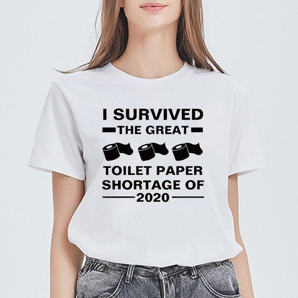 new t shirt female streetwear toilet paper pop t-shirt harajuku i survived the great toilet paper shortage of 2021 tshirt, White
new t shirt female streetwear toilet paper pop t-shirt harajuku i survived the great toilet paper shortage of 2021 tshirt, White