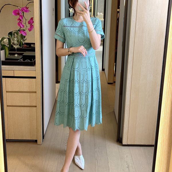 designer ethnic style embroidered hollow seam short sleeves thin temperament mid length dress women's clothes bht5, Black;gray
designer ethnic style embroidered hollow seam short sleeves thin temperament mid length dress women's clothes bht5, Black;gray