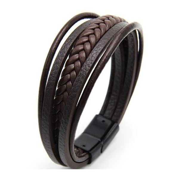 zoshi handmade braided genuine leather bracelet for men stainless steel magnet clasp multi-layers bangles christ wmteed, Golden;silver
zoshi handmade braided genuine leather bracelet for men stainless steel magnet clasp multi-layers bangles christ wmteed, Golden;silver