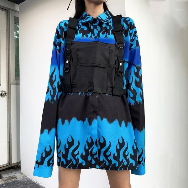 women's blouses & shirts harajuku blue flame shirt female 2021 summer women loose lapel long sleeve blouse vintage chiffon large size1, White
women's blouses & shirts harajuku blue flame shirt female 2021 summer women loose lapel long sleeve blouse vintage chiffon large size1, White