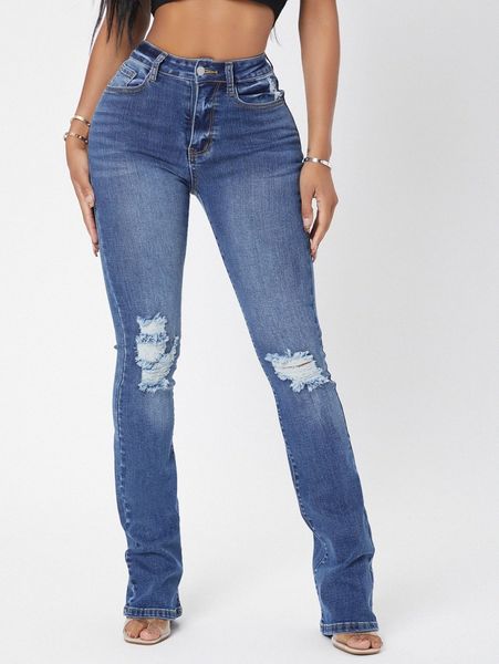 sxy curvy high waist ripped jeans 38wg#, Blue
sxy curvy high waist ripped jeans 38wg#, Blue