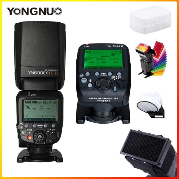 yongnuo yn600ex-rt ii 2.4g wireless hss 1/8000s master flash speedlite + yn-e3-rtl radio trigger transmitter for camera
yongnuo yn600ex-rt ii 2.4g wireless hss 1/8000s master flash speedlite + yn-e3-rtl radio trigger transmitter for camera