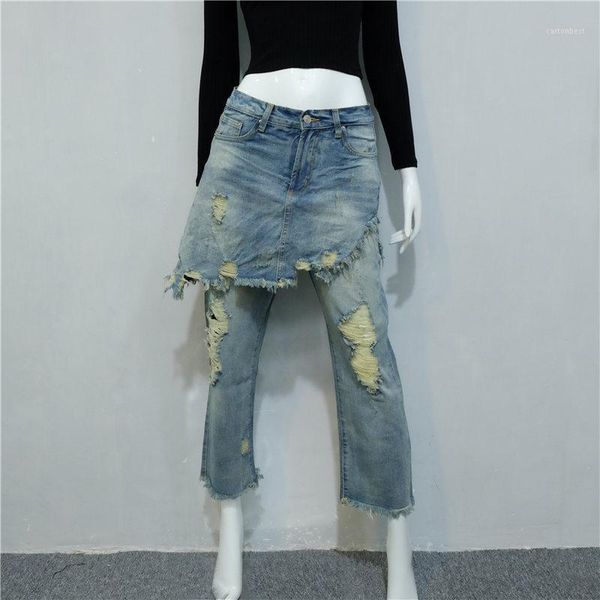 women's jeans 2021 autumn winter vintage fashion ripped for women plus size patchwork denim pants irregular ankle-length trousers 63397, Blue
women's jeans 2021 autumn winter vintage fashion ripped for women plus size patchwork denim pants irregular ankle-length trousers 63397, Blue