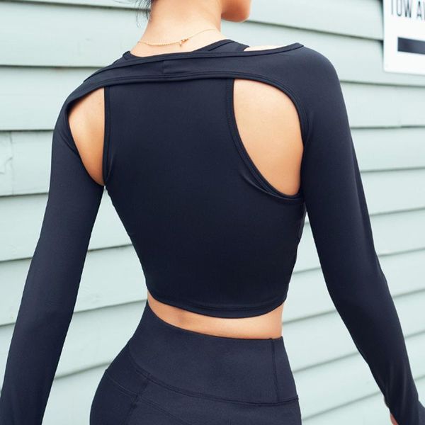 yoga outfits sport shirt unique long sleeve design tank solid women crop gym wear fitness workout sportswear, White;red
yoga outfits sport shirt unique long sleeve design tank solid women crop gym wear fitness workout sportswear, White;red