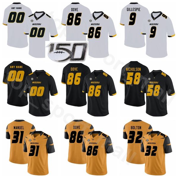 men women kids ncaa college missouri tigers football 32 nick bolton jersey 86 tauskie dove devin nicholson 3 martez manuel 9 tyree gillespie, Black
men women kids ncaa college missouri tigers football 32 nick bolton jersey 86 tauskie dove devin nicholson 3 martez manuel 9 tyree gillespie, Black