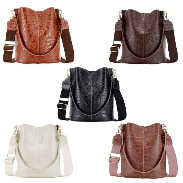 vintage casual bucket bags for women shoulder bag crocodile pattern quality pu leather messenger bag big tote popular style 2020
vintage casual bucket bags for women shoulder bag crocodile pattern quality pu leather messenger bag big tote popular style 2020