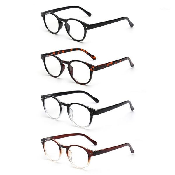 4pcs/set spring hinge women men reading glasses round magnifier diopter presbyopic glasses1, White;black
4pcs/set spring hinge women men reading glasses round magnifier diopter presbyopic glasses1, White;black