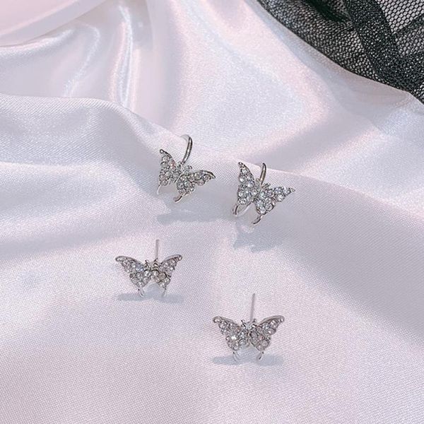 stud 1pairs fashion jewelry luxury zircon earrings smart butterfly for women gift, Golden;silver
stud 1pairs fashion jewelry luxury zircon earrings smart butterfly for women gift, Golden;silver
