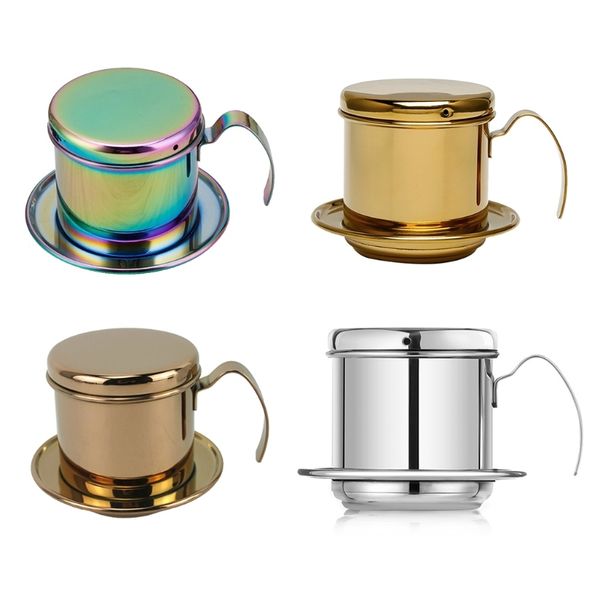 stainless steel coffee strainer pot portable filter press maker manual drip brewer percolator for home office cafe q0109
stainless steel coffee strainer pot portable filter press maker manual drip brewer percolator for home office cafe q0109