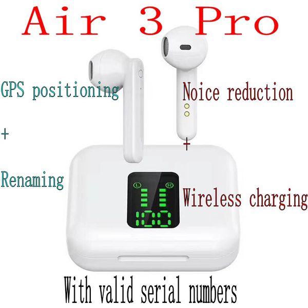 new air 3 pro earphone noice cancellation bluetooth earbuds h1 gps positioning wireless charging call siri headset with valid serial numbers
new air 3 pro earphone noice cancellation bluetooth earbuds h1 gps positioning wireless charging call siri headset with valid serial numbers