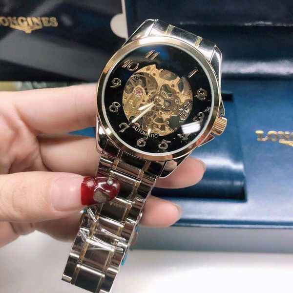 new fashion men 42mm fully mechanical automatic gold watch folding clasp watches water resistant man three stitches watch wristwatches, Slivery;brown
new fashion men 42mm fully mechanical automatic gold watch folding clasp watches water resistant man three stitches watch wristwatches, Slivery;brown