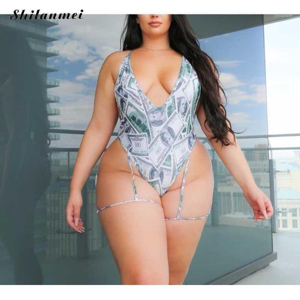 women's jumpsuits & rompers money dollar plus size lace up bodysuits printed bath suit bodycon one-piece bodysuit hollow out beachwear, Black;white
women's jumpsuits & rompers money dollar plus size lace up bodysuits printed bath suit bodycon one-piece bodysuit hollow out beachwear, Black;white