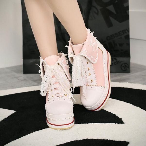 mkkhou fashion short boot woman 2020 autumn/winter lace lacing matching color wedge heel and thick sole size women's single boot, Black
mkkhou fashion short boot woman 2020 autumn/winter lace lacing matching color wedge heel and thick sole size women's single boot, Black