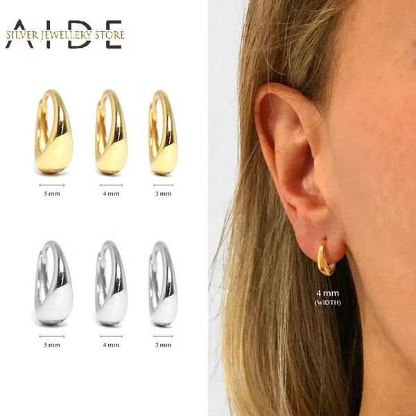 hoop & huggie aide korean ins wide round earrings for women fashion all-match 925 sterling silver pierced earings fine jewelry kolczyki, Golden;silver
hoop & huggie aide korean ins wide round earrings for women fashion all-match 925 sterling silver pierced earings fine jewelry kolczyki, Golden;silver