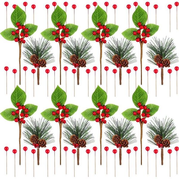 new 120 pieces artificial pine picks berries christmas berries bunch with leaves faux cranberries bunch for wreath xmas tree
new 120 pieces artificial pine picks berries christmas berries bunch with leaves faux cranberries bunch for wreath xmas tree