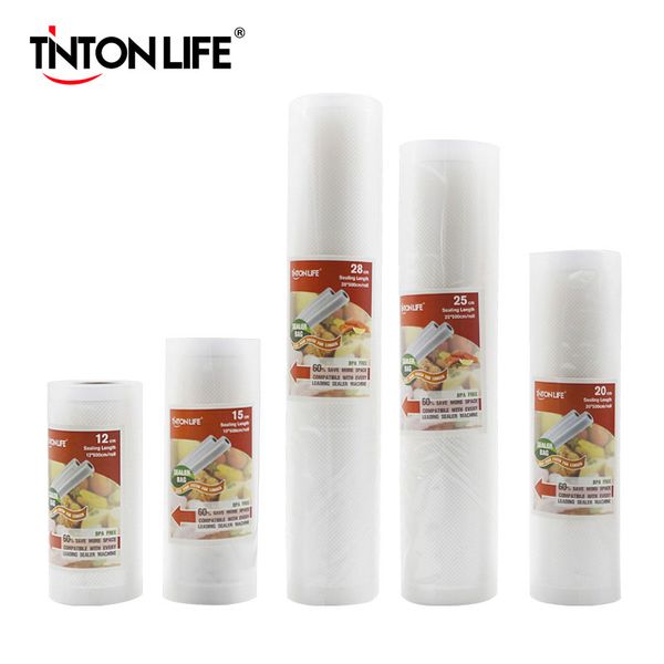 tinton life vacuum sealer bags food sealer bags keep food fresh fy7405-fy7406