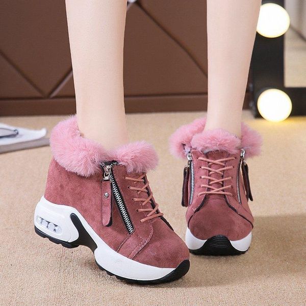 warm plush winter sneakers women chunky snow boots female hidden heels platform casual shoes woman side zipper faux fur, Black
warm plush winter sneakers women chunky snow boots female hidden heels platform casual shoes woman side zipper faux fur, Black