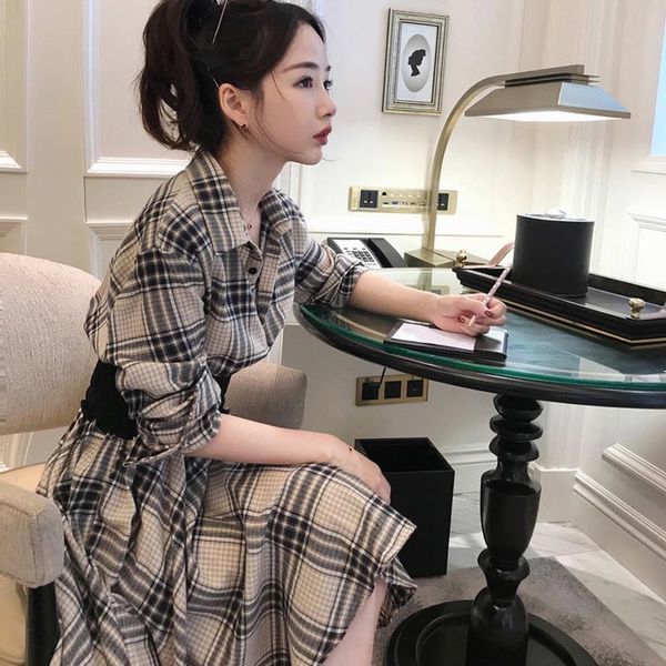 women's new fall fashion waist show thin temperament dress shirt dress skirt plaid shirt platycodon skirt 2r04l, Black;gray
women's new fall fashion waist show thin temperament dress shirt dress skirt plaid shirt platycodon skirt 2r04l, Black;gray