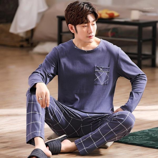 men pajama set cotton big size pyjama autumn warm long pant casual sleepwear suit simple color matching loungewear nightwear1, Black;brown
men pajama set cotton big size pyjama autumn warm long pant casual sleepwear suit simple color matching loungewear nightwear1, Black;brown