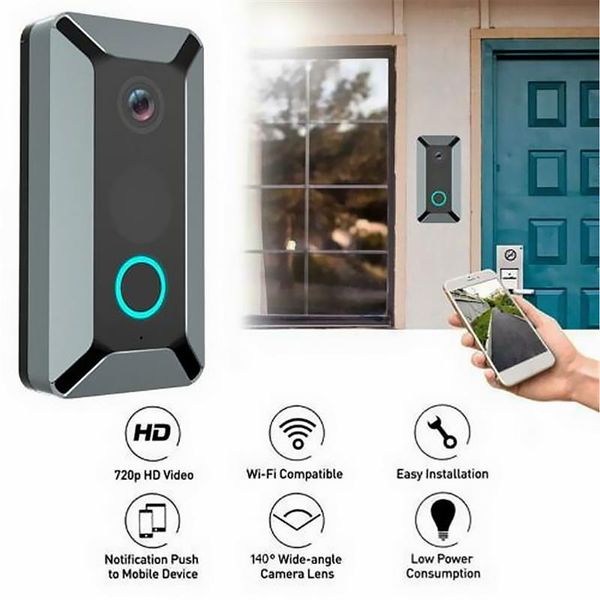 wifi video doorbell camera two-way audio night vision wide angle lens smart security door bell
wifi video doorbell camera two-way audio night vision wide angle lens smart security door bell