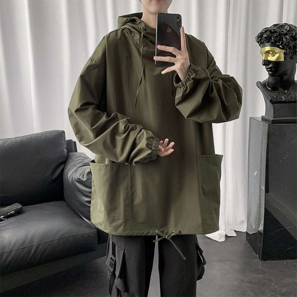 autumn fashion brand harajuku style hooded sweater men's loose thin pullover coat casual versatile top, Black
autumn fashion brand harajuku style hooded sweater men's loose thin pullover coat casual versatile top, Black