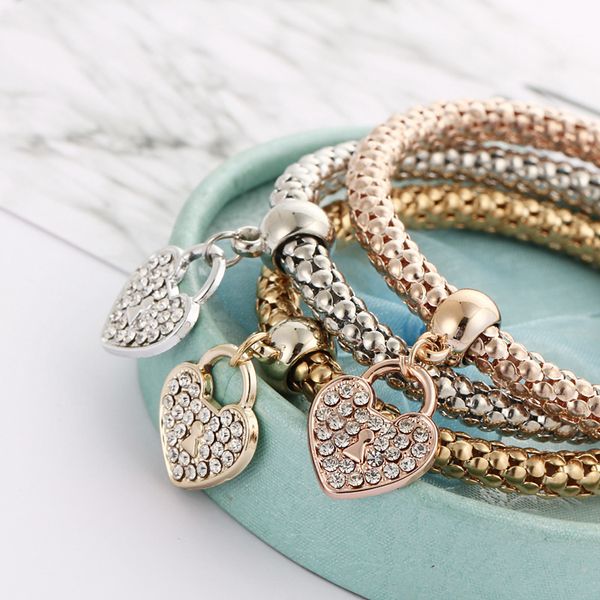 heart bracelets 3pcs/set women alloy charm bracelets love crystal bracelets bangles jewelry valentine's day gift ljjo7585, Golden;silver
heart bracelets 3pcs/set women alloy charm bracelets love crystal bracelets bangles jewelry valentine's day gift ljjo7585, Golden;silver