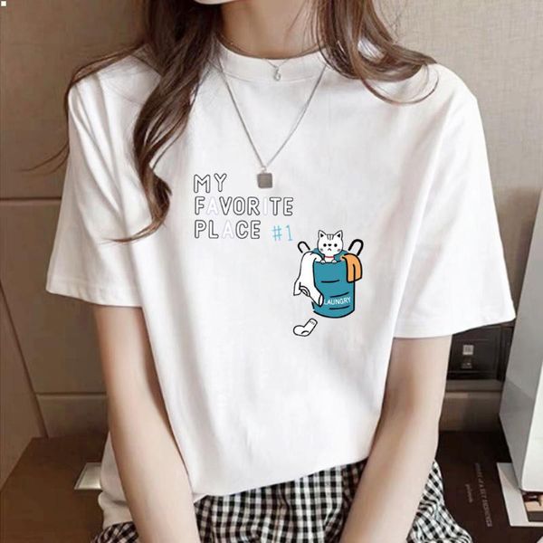 female designers t shirts fitness crop collared t-shirt classic tshirt clothes casual dress women clothing womens camisas de hombre aw044, White
female designers t shirts fitness crop collared t-shirt classic tshirt clothes casual dress women clothing womens camisas de hombre aw044, White