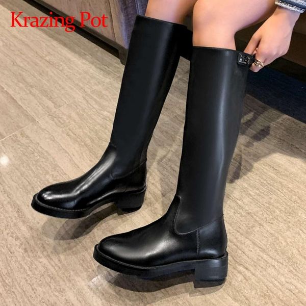krazing pot 2020 new arrival riding boots solid classic winter keep warm young lady daily wear knee-high boots l32, Black
krazing pot 2020 new arrival riding boots solid classic winter keep warm young lady daily wear knee-high boots l32, Black