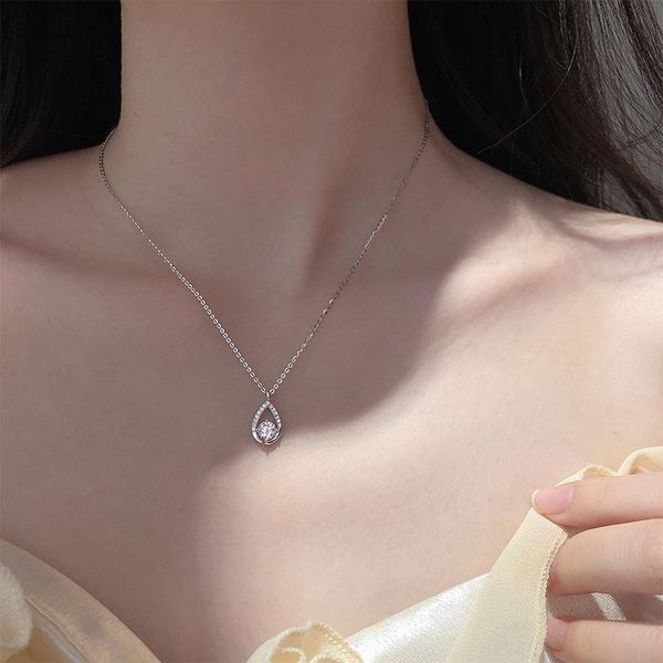 chains fashion 925 sterling silver water drop necklace sparkling zircon pendant romantic woman engagement birthday jewelry gift
chains fashion 925 sterling silver water drop necklace sparkling zircon pendant romantic woman engagement birthday jewelry gift