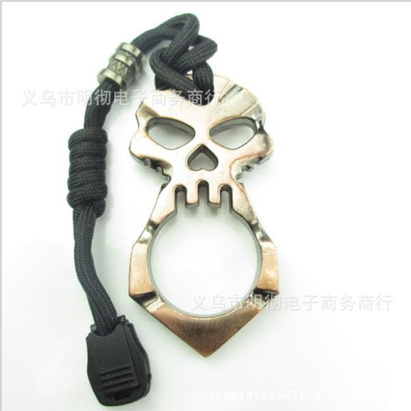 skull single finger survival keychain ring broken window device finger tiger fist button women's self-defense products7812
skull single finger survival keychain ring broken window device finger tiger fist button women's self-defense products7812
