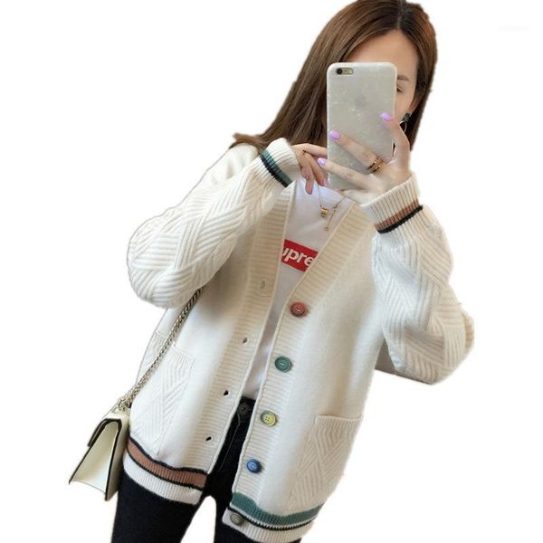 2020 women plus size christmas sweater outerwear loose style ladies v-neck long sleeve knitted cardigans pockets coat1, White
2020 women plus size christmas sweater outerwear loose style ladies v-neck long sleeve knitted cardigans pockets coat1, White