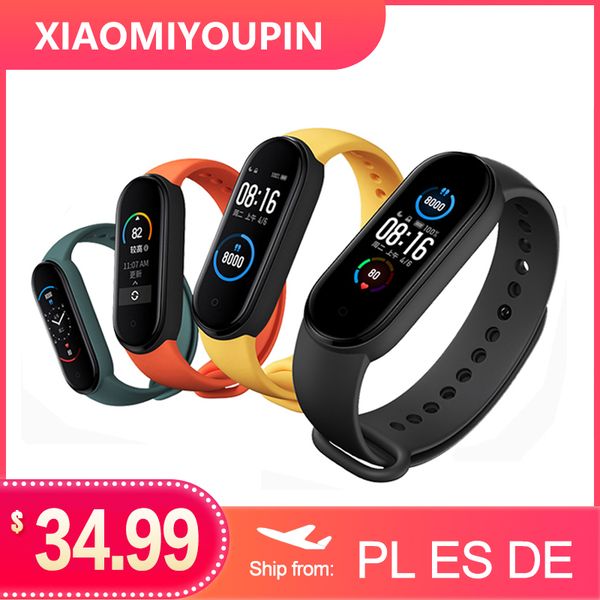 оригинальные xiaomi mi band 5 smart bractelet 1.1 "amoled красочный экран сердечный ритм фитнес-трекер bluetooth 5.0 водонепроницаемый miban
оригинальные xiaomi mi band 5 smart bractelet 1.1 "amoled красочный экран сердечный ритм фитнес-трекер bluetooth 5.0 водонепроницаемый miban