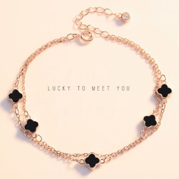 four leaf grass female korean version students simple double layer ins minority design couple bracelet 520 gift bracelet nationality ethnic, Golden;silver
four leaf grass female korean version students simple double layer ins minority design couple bracelet 520 gift bracelet nationality ethnic, Golden;silver