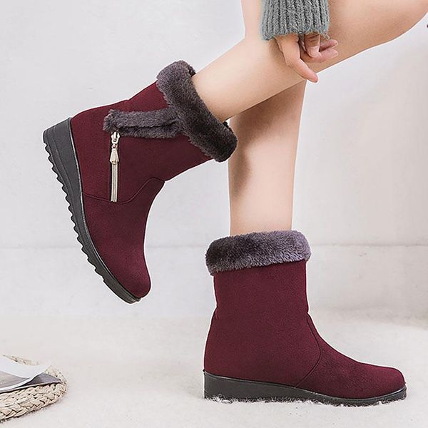 shoes boots winter women 2020 solid flat plush warm snow boots women shoes zipper platform ankle casual woman, Black
shoes boots winter women 2020 solid flat plush warm snow boots women shoes zipper platform ankle casual woman, Black