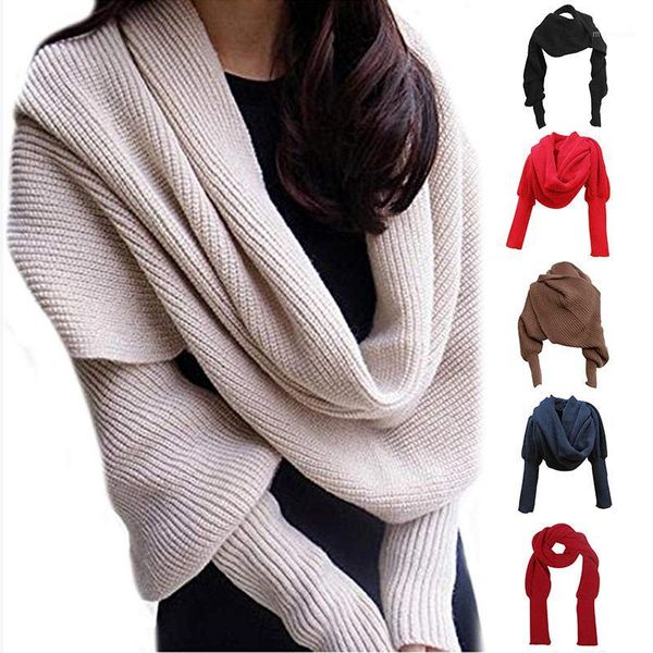 hats, scarves & gloves sets fashion knitted scarf with sleeves long wraps shawls for winter autumn cgu 881, Blue;gray
hats, scarves & gloves sets fashion knitted scarf with sleeves long wraps shawls for winter autumn cgu 881, Blue;gray