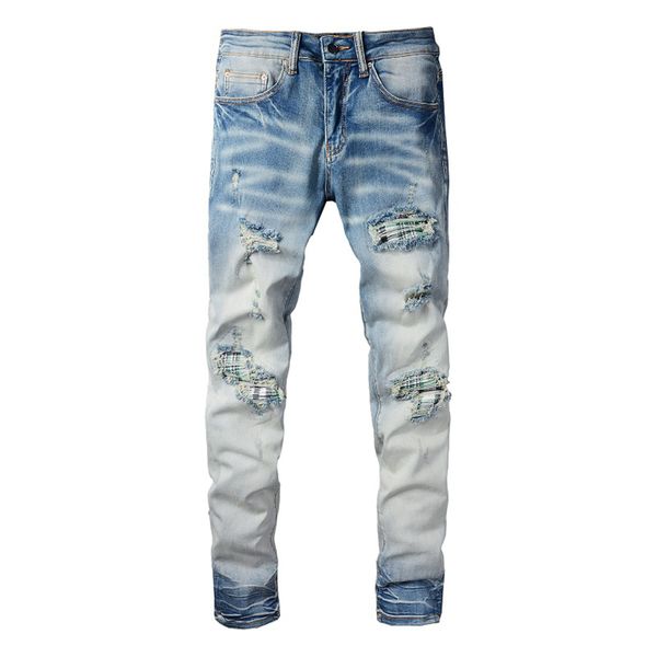 men biker jeans slim fit patch hole light blue men's denim pants jean casual trousers big size 28-40
men biker jeans slim fit patch hole light blue men's denim pants jean casual trousers big size 28-40