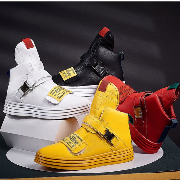2022 trendy autumn high-men casual sneakers buckle skateboard shoes yellow designer sneakers men espadrilles zapato de lona, Red;white
2022 trendy autumn high-men casual sneakers buckle skateboard shoes yellow designer sneakers men espadrilles zapato de lona, Red;white