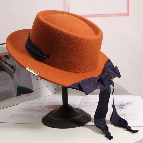 french retro lace-up black big brim wide brim woolen hat female autumn and winter british wild jazz hat c0123, Blue;gray
french retro lace-up black big brim wide brim woolen hat female autumn and winter british wild jazz hat c0123, Blue;gray