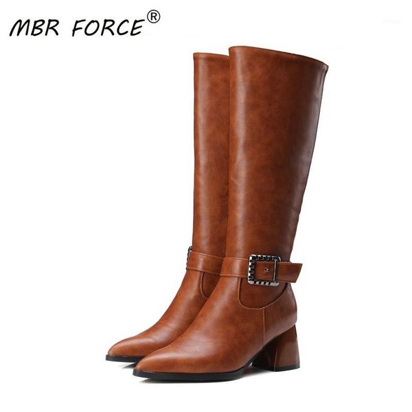 mbr force new spring autumn woman pointed toe knee-high boots shoes heels ladies boot black brown large size 34-431
mbr force new spring autumn woman pointed toe knee-high boots shoes heels ladies boot black brown large size 34-431
