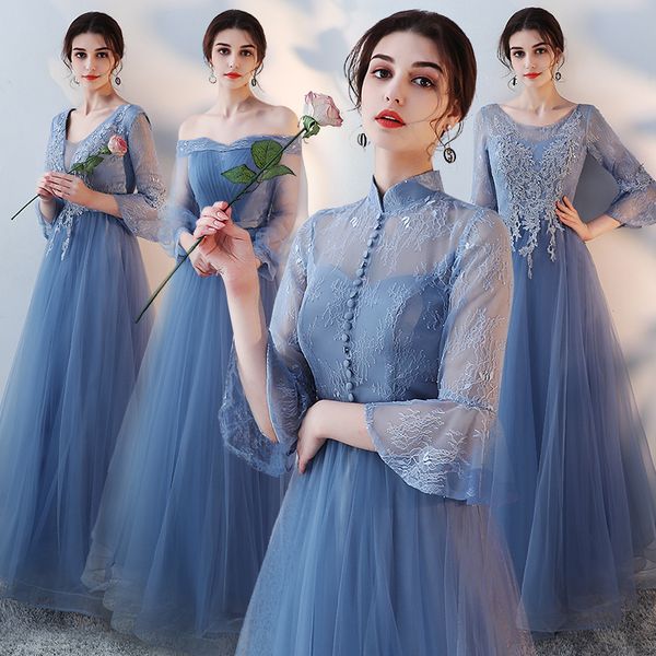 sweet memory beautiful embroidery lace tulle blue long bridesmaid dresses women prom ceremony party dress girl formal gown, White;pink
sweet memory beautiful embroidery lace tulle blue long bridesmaid dresses women prom ceremony party dress girl formal gown, White;pink